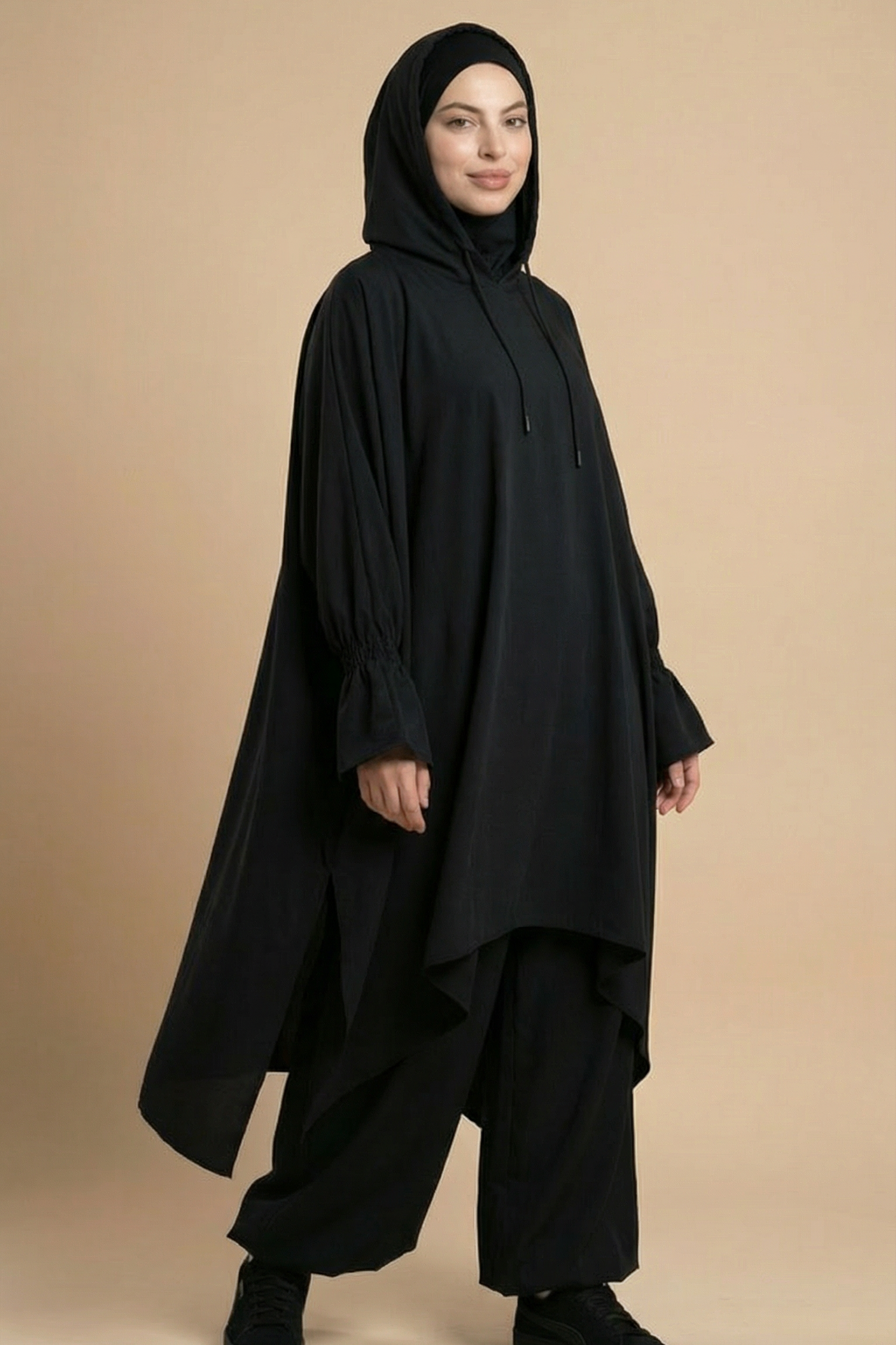 طقم لياقة بدنية فاخر محتشم - ملابس رياضية نسائية إسلامية